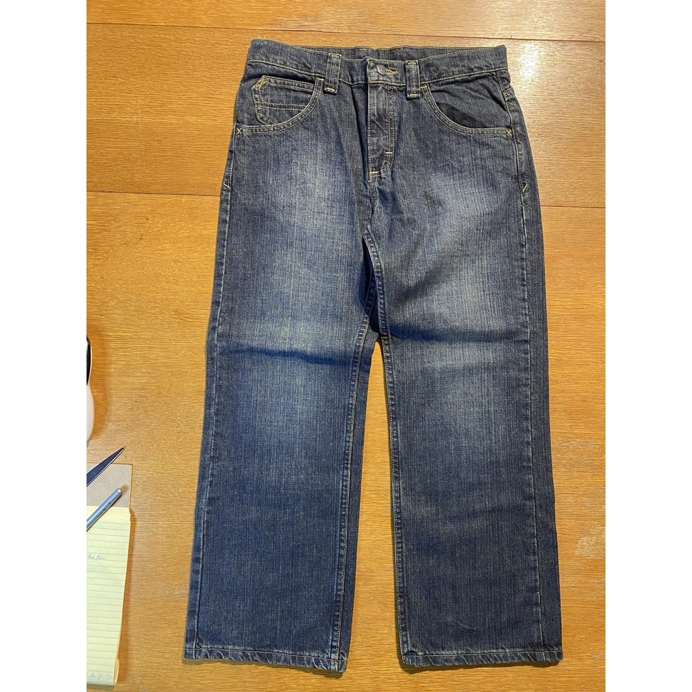 Wrangler Boys Jeans with Adjustable Waist- Size 12 Husky 30x27 Measured